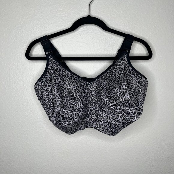 Goddess Celest Wirefree Black Animal Print Bra 34N GD6114 - Picture 2 of 8